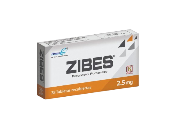 Zibes 2.5 mg (Bisoprolol) X 28 Tabletas 